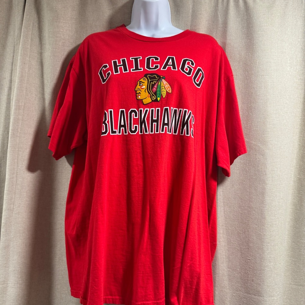 Chicago Blackhawks NHL Fanatics Red‎ T-Shirt Mens 2XL Hockey